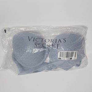 Victoria's Secret Pink Wear Everywhere Push-Up | Blue Bra 36D